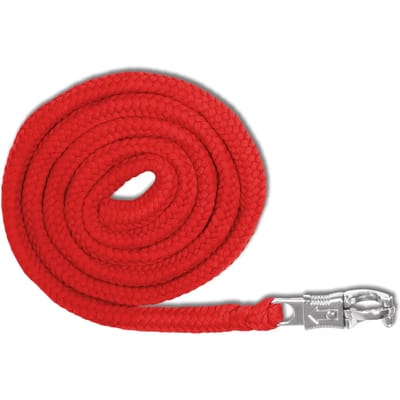 Waldhausen Halstertouw Met Paniekhaak 2 m - Paardenhalsterlijn - Rood Met Paniekhaak