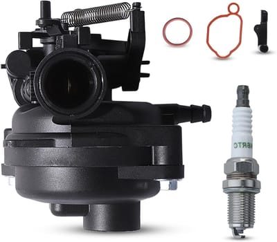 Carburateur voor grasmaaier modellen 550EX, 625EX, 675EX en 725EX inclusief bougie als reserveonderdeel voor optimale prestaties