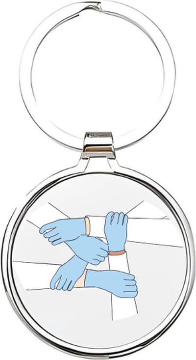 Akyol - Artsen Sleutelhanger - arts - De beste doktoren - artsen - ziekenhuismedewerker - huisarts - verpleegkunde - verzorger - verpleegkundige - verzorgster - medicus - 4 x 7,5 CM