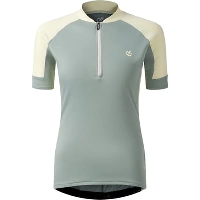 Dare2B Dames Flutter Half Zip Fietsjersey met korte mouwen
