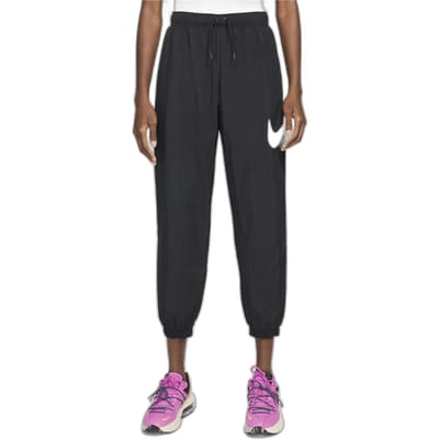 Nike Essential W Mid Rise Zwarte Joggingbroek