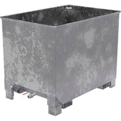 Container voor routetreinen type CS 80, 3-voudig stapelbaar, capaciteit 0,8 m³, tot 1000 kg, gegalvaniseerd