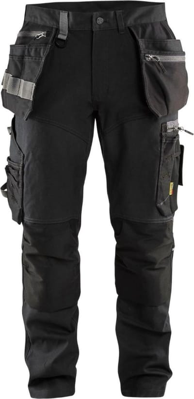 Blaklader Werkbroek met stretchpanelen en spijkerzakken 1599-1343 - Zwart - C146