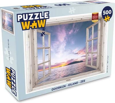 Puzzel Doorkijk - Eiland - Zee - Legpuzzel - Puzzel 500 stukjes