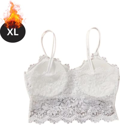 Bovista BH Zonder Beugel - Zonder Bandjes - Push-up Bh's - Comfort Beha - Comfortabel - Wit - Maat XL