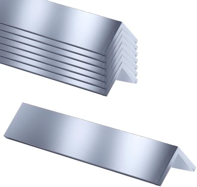 8 Stuks Aluminium L-Profielen Hoekprofielen 25x25x3mm 300mm Lengte voor Constructie en Doe-Het-Zelf