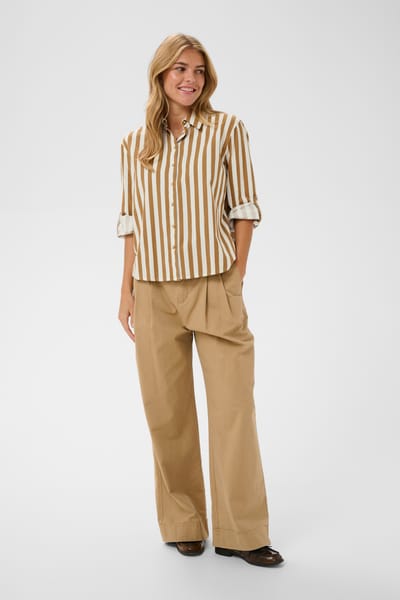 Saint Tropez ZalindaSZ Shirt Dames T-shirt - Tiger's Eye Ice Stripe