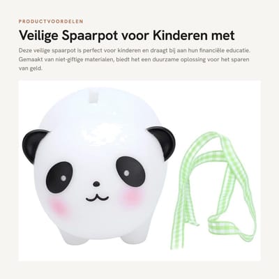 Dailygoods- Spaarpot Veilig - Spaarpot Kind - Spaarpot Grote Capaciteit - Spaarpot Duurzaam - Spaarpot Decoratie - Spaarpot voor Jongens/Meisjes - Spaarvarken