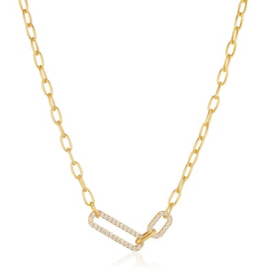 SIF JAKOBS JEWELLERY CAPIZZI DUE NECKLACE SJ-N42232-CZ-YG.