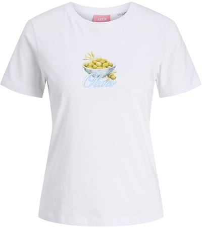 JJXX - Dames t-shirt - Maat M - Vrouwen - wit - katoen