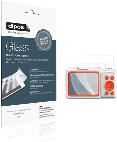 dipos – 2x Matte Pantserfolie geschikt voor Quodudu A1 | 9H Screenprotector
