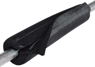 Squat Pad Kussen - Barbell Beschermer - Gewichtstraining Ondersteuning - Antislip Magische Band - 38 cm Lengte - Zwart