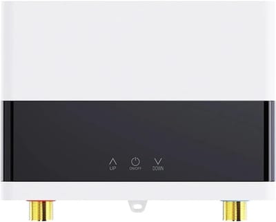 Doorstroomverwarmer Badkamer - Elektrische Boiler - Direct Warm Water - LCD Temperatuurdisplay - 220x178x60mm - Wit
