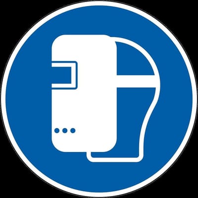 Lasmasker verplicht bord - kunststof - M019 300 mm