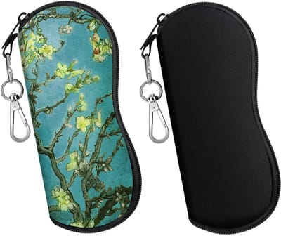 Dailygoods- Brilcase - Zachte Neopreen Tas - 2-Pack - Beschermend - Lichtgewicht - Draagbaar - Voor Brildragers - Brillenet