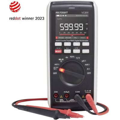 VOLTCRAFT VC891 Multimeter Kalibratie (ISO) Digitaal Datalogger, LoZ CAT III 1000 V, CAT IV 600 V Weergave (counts): 60000