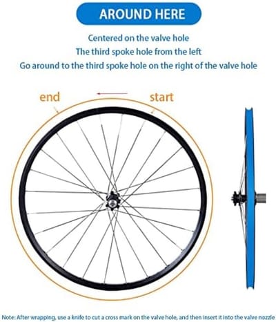 PolkaHome 21mm x 10M Fiets Velglinten - Super Hoge Treksterkte Tubeless Vacuüm Banden Tape voor Mountainbike en Racefiets - Zelfklevend en Lichtgewicht