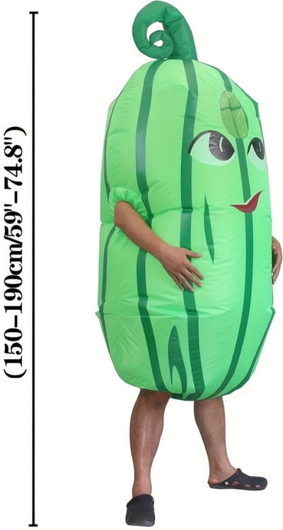 Livano Halloween Outfit - Halloween Kostuum - Pak - Opblaasbaar Kostuum - Costume - Carnaval - Volwassenen - Watermeloen