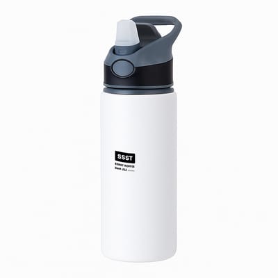 Hacebo® - ssst eerst koffie dan jij misschien waterfles met rietje zwart - Quotes - mensen die houden van quotes - koffie liefhebbers - quotes - verjaardagscadeau - verjaardag - cadeau - kado - geschenk - gift - water fles - 650ML