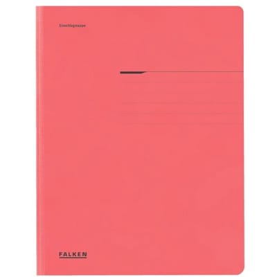 FALKEN verzamelmap, A4, flappen, manillakarton, rood