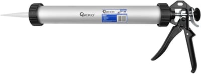 GEKO Aluminium kitpistool - 600 ml - Roterende buis - Staal en aluminium