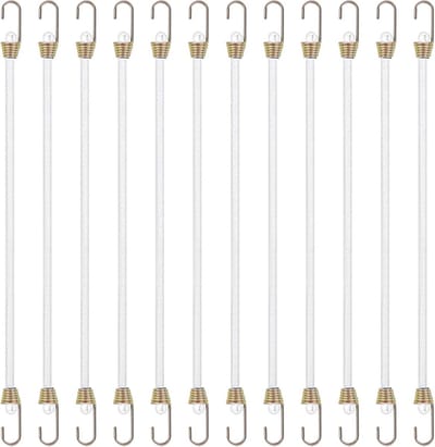 Spanrubbers met haken 12 stuks 26 cm voor bagage en outdoor activiteiten