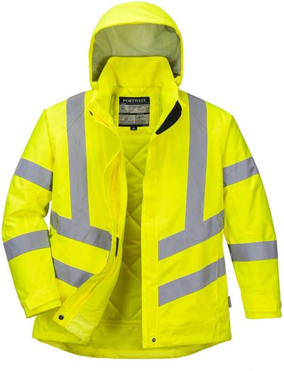Portwest LW74 Ladies Hi-Vis Winter Jacket - Geel - Small