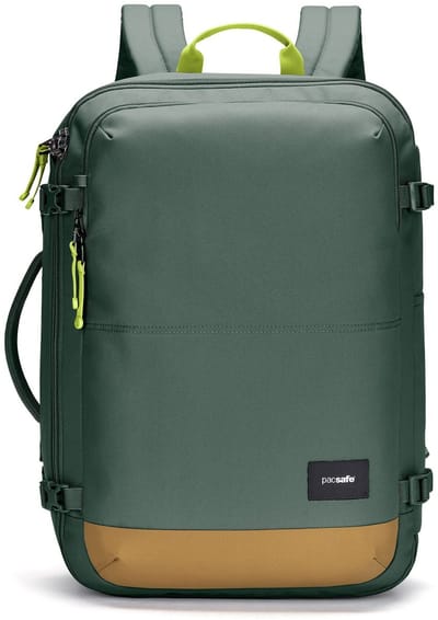 Pacsafe GO Carry-on Rugzak - 34L - RFID - Anti-diefstal - Waterafstotend - Handbagage - Gerecycled - Groen