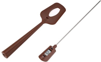 Dailygoods- Voedselthermometer Digitaal - Vleesthermometer - Metalen Probe - Meetbereik 20~320℃ - Spatel - Duidelijk Digitaal Display - Kookthermometer
