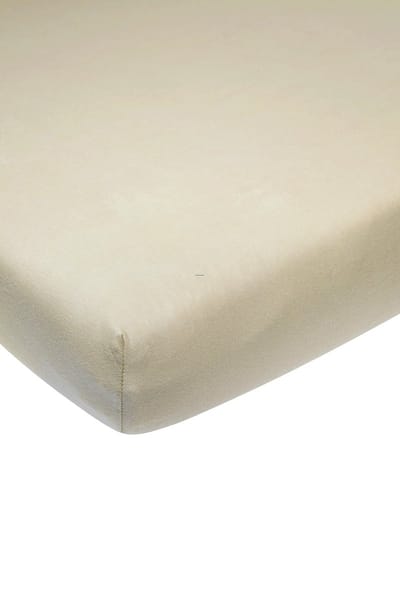 Meyco Baby Uni hoeslaken wieg - sand - 40x80/90cm