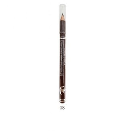 Easy Paris Cosmetics - Oogpotlood - Lippotlood - Eyeliner Pencil - Lipliner Pencil - Extra Waterproof - Donker Bruin - Marron Oscuro - Nummer 008 - 1 Stuks