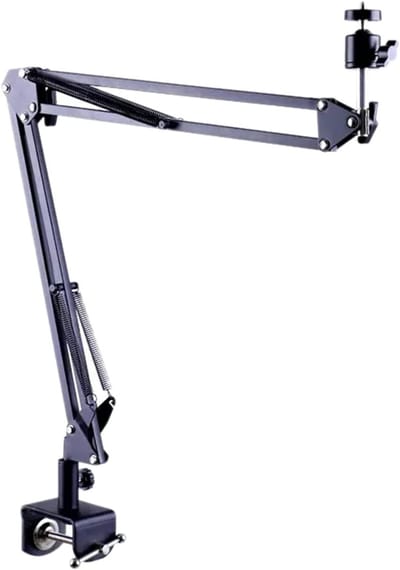 Beamer Muurbeugel - Projector Houder - Thuis Kantoor - Vouwbaar Universeel - 10-60mm Klem - Rood