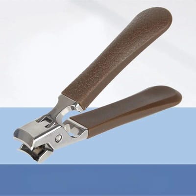 Coupe-ongles en acier inoxydable, 1 pièce, pour ongles épais, large ouverture de la mâchoire, sans éclaboussures, coupe-ongles café