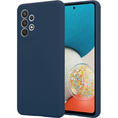 ShieldCase Hoesje geschikt voor Samsung Galaxy A53 siliconen hoesje - dun hoesje - volledige bescherming - blauw