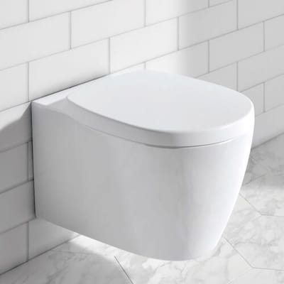 Ideal Standard Connect wandclosetpack diepspoel AquaBlade spoelrandloos 36.6x54.5cm met softclose zitting Wit