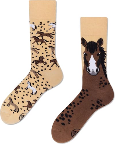 Many Mornings unisex sokken - Wild Horse - Unisex - Maat: 35 - 38