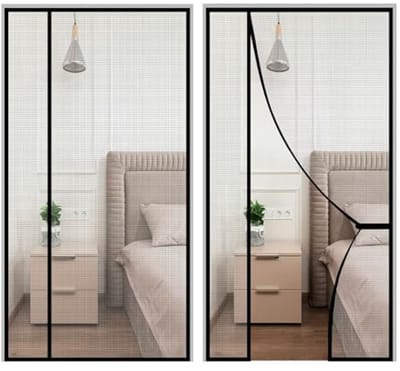 Magnetisch Insectenhor voor Deuren - Met Gemakkelijke Zelfklevende Installatie 120x235cm