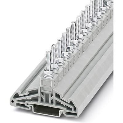 Phoenix Contact 3049107 Verbinder voor hoge stroomsterkten 13 mm Boutaansluiting Grijs 25 stuk(s)