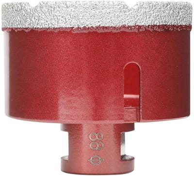 Diamant Tegelboor - Gatenzaag Nat en Droog - Boren in Steen - Vacuüm Gesoldeerd - 68mm - Rood