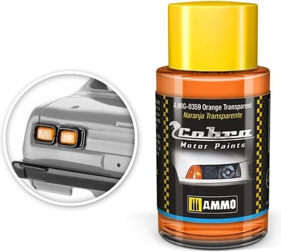 AMMO by Mig Jimenez Hobbyverf Acrylverf - MIG 0359 Cobra Motor Paints - Orange Transparent - Matt - Acryl - 30ml Verf potje - 30 ml