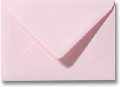 Envelop 11 x 15,6 cm Lichtroze 60 stuks