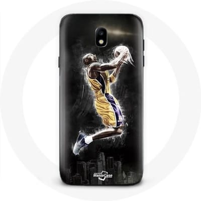 Coque - Samsung - Galaxy J3 2017 - Souple - Noir - Kobe Bryant 24 Joueur de basketball