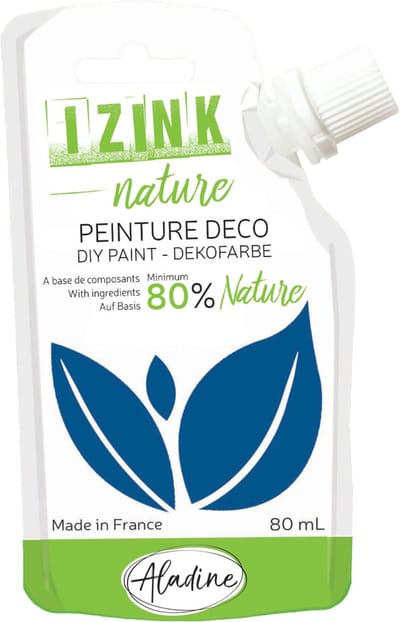Aladine plakkaatverf Izink Nature 80 ml blauw milieuvriendelijk.