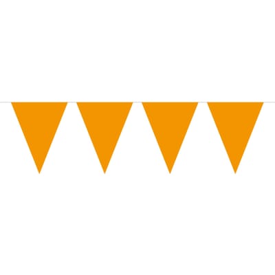 Folat - Mini vlaggenlijn oranje 3 meter - WK voetbal 2026 - WK voetbal versiering - WK voetbal outfit - Nederland WK