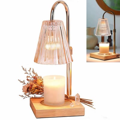 Meedeer Kaars Warmer Lamp-Candle Warmer Lamp met Dimmer-Elektrische Kaarsverwarmer Lamp-Vintage Kaarsverwarmer voor Huis, Slaapkamer, Bedrijfspanden, Decoratie -Verjaardag - Cadeau - Kado