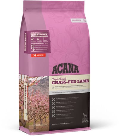 Acana Singles Grass-Fed Lamb Lam&Appel - Hondenvoer - 17 kg