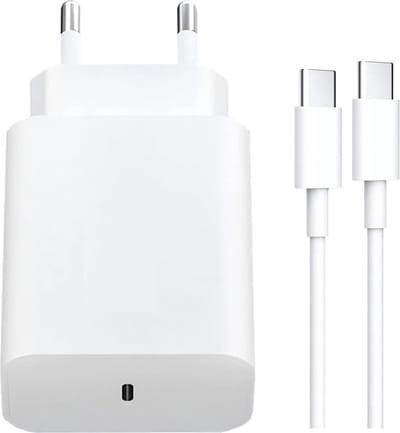 USB C Thuislader met USB C naar USB C Kabel - Voor A54, A25, A05s, A23, A24, A53, - 20W Snellader - 2 Meter