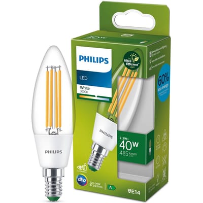 Philips LED 8719514435759 LED-lamp Energielabel A (A - G) E14 Kaars 2.3 W = 40 W Warmwit (Ø x l) 40 mm x 125 mm 1 stuk(s)