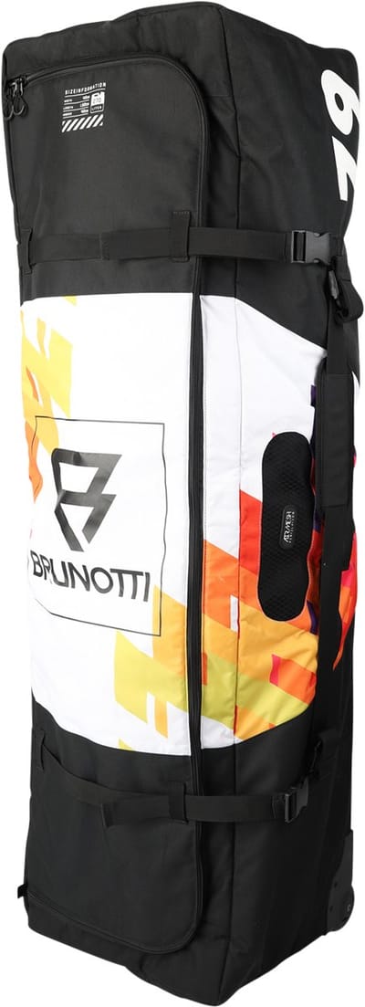 Brunotti X-Fit Boardbag 150 cm - Twintip Boardbag met Wielen - Geel - Opslag voor 3 tot 4 Kite Boards