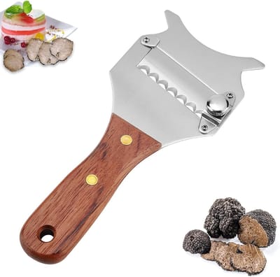 Multifunctionele Kaasmes Set met Verstelbaar Blad voor Kaas en Chocolade, RVS Keukenaccessoire 7.68 x 3.15 x 0.47 Inch, Perfect voor Kaasliefhebbers en Feestjes